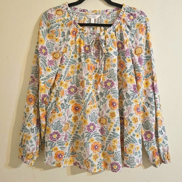 Lauren Conrad Floral Blouse - Picture 1 of 6